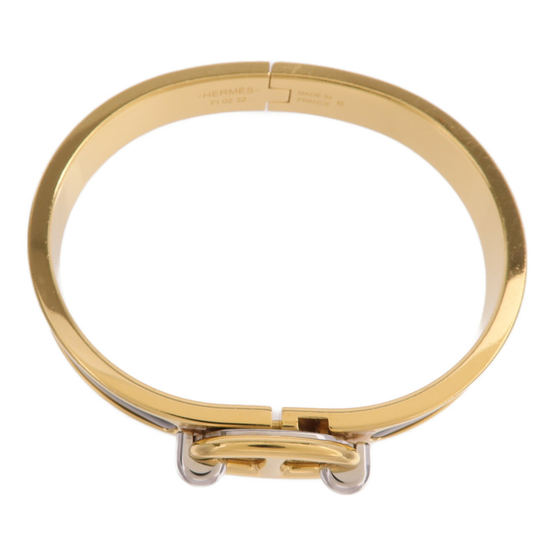 HERMES 金屬Mini Clic Chaine D'Ancre手鐲-3