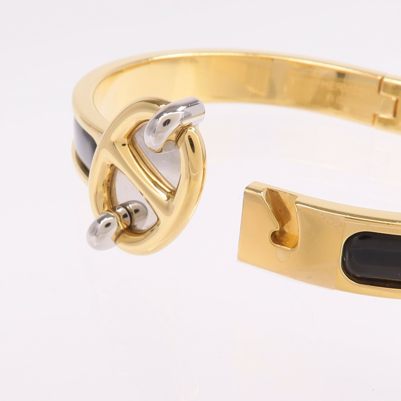 HERMES 金屬Mini Clic Chaine D'Ancre手鐲-5