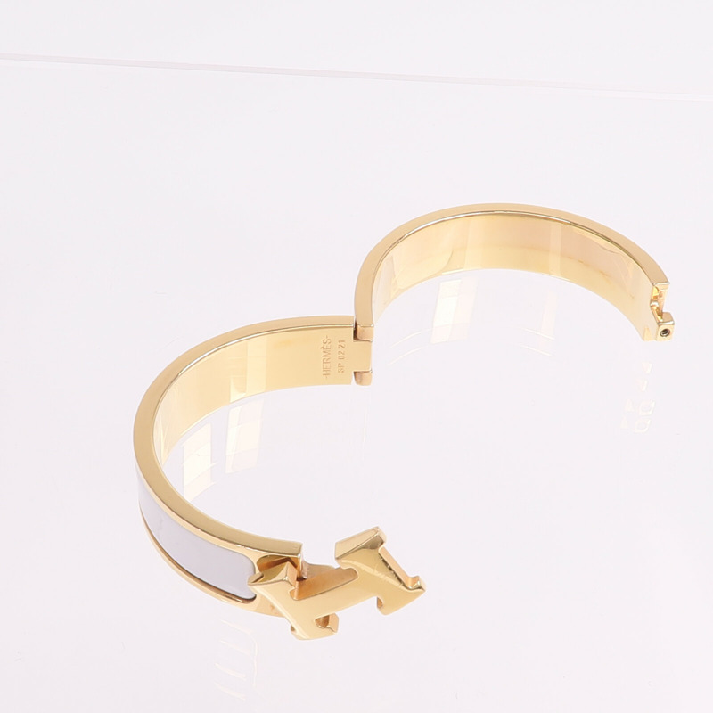 HERMES 金屬Clic H Bracelet手鐲-6