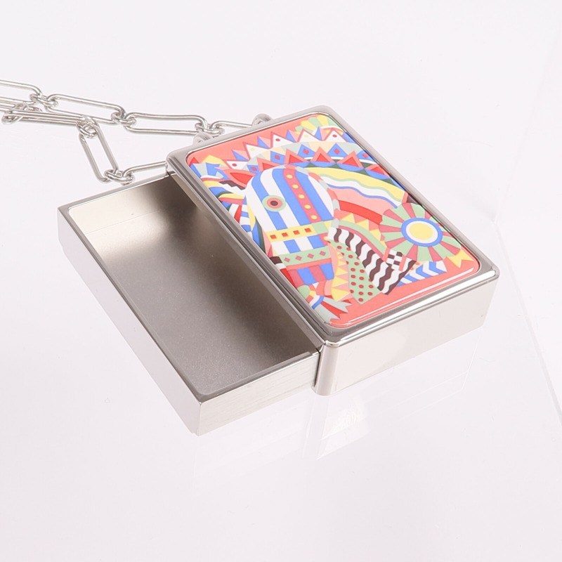 HERMES 金屬Locket Necklace項鍊-8