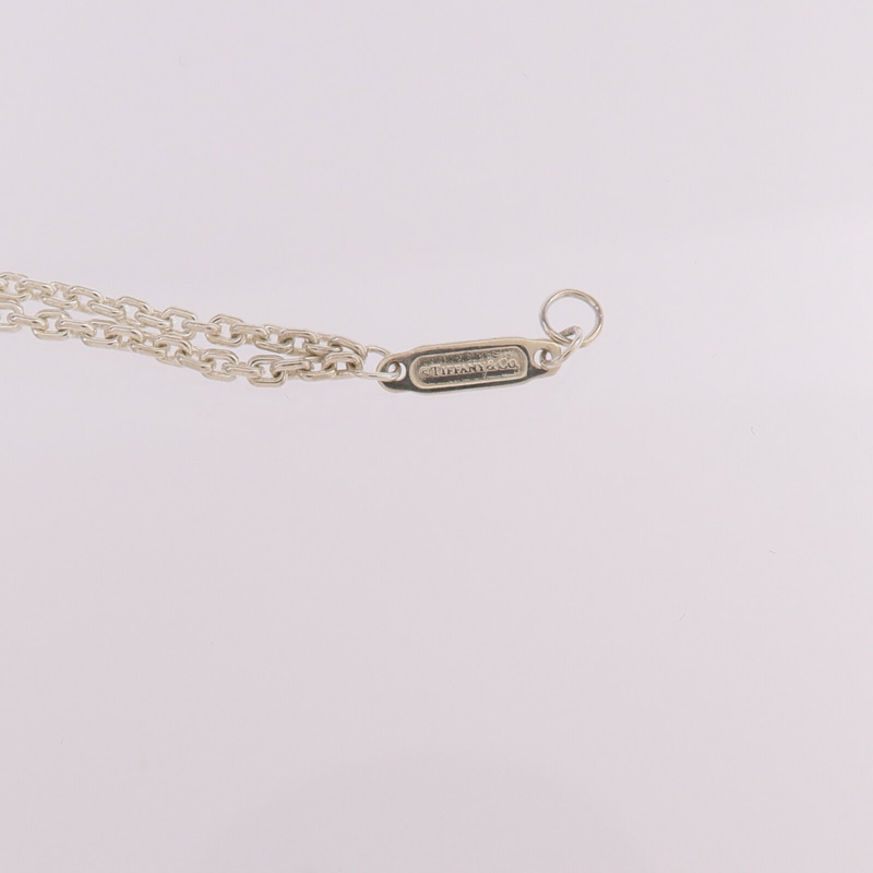 TIFFANY＆CO 925純銀Double Link Pendant Necklace項鍊-5