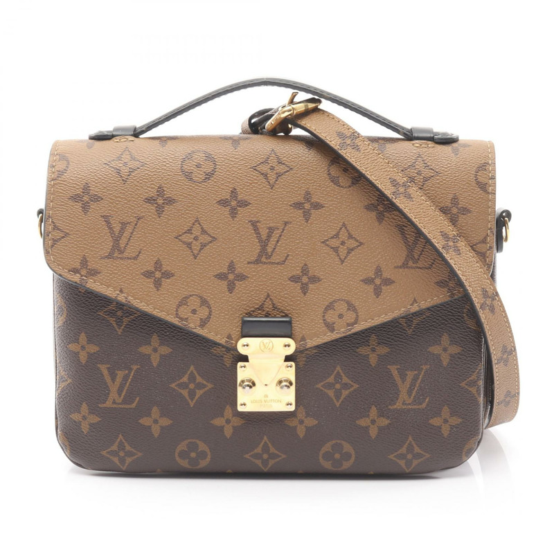 路易威登 Pochette Metis MM 單肩手提包 M44876 Monogram Reverse 二手 LV-0