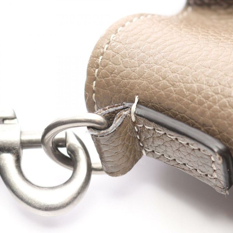 CELINE Luggage Nano Shopper 單肩斜背手提包，灰色皮革，二手女款-12