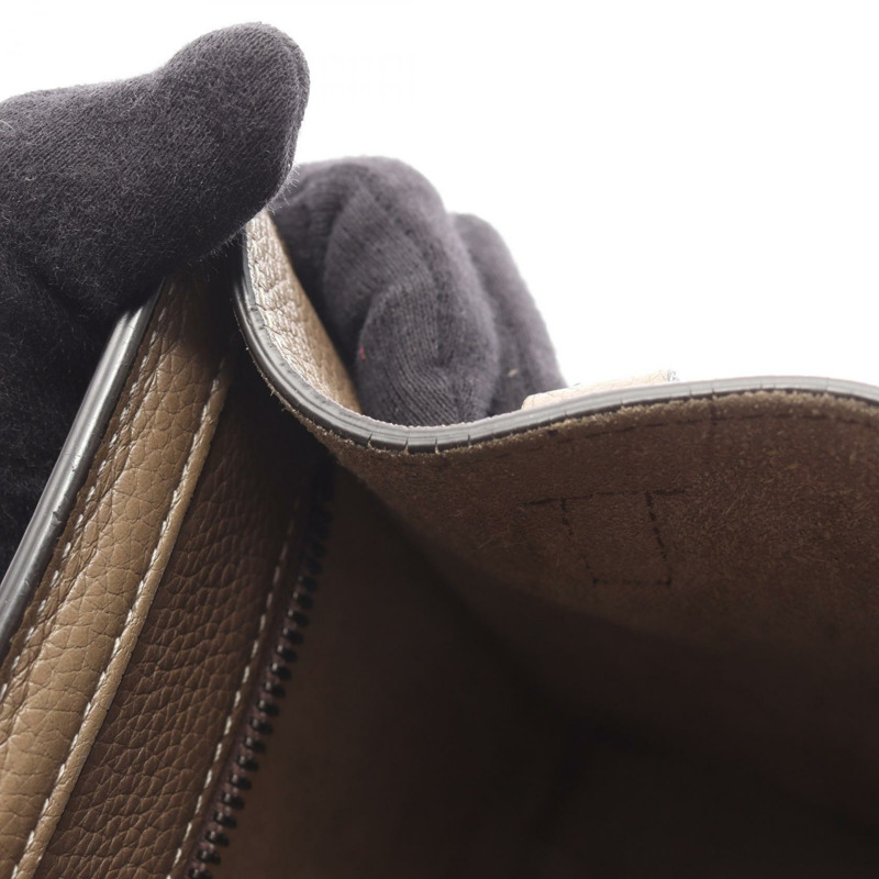 CELINE Luggage Nano Shopper 單肩斜背手提包，灰色皮革，二手女款-13