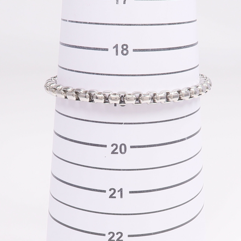 LOUIS VUITTON Monogram Eclipse/金屬Monogram Chain Bracelet-8