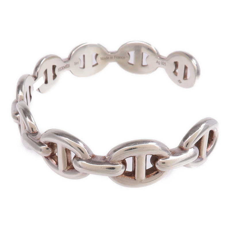 HERMES 925純銀Chaine D'ancre Enchainee Bracelet手鐲-1