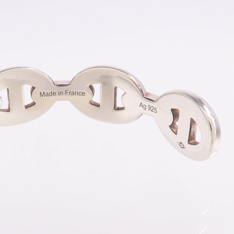 HERMES 925純銀Chaine D'ancre Enchainee Bracelet手鐲-4