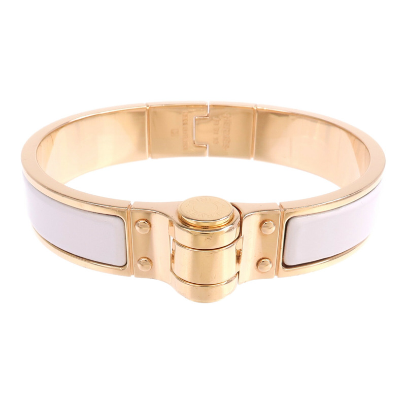 HERMES 金屬Charniere Bracelet金扣手鐲-0