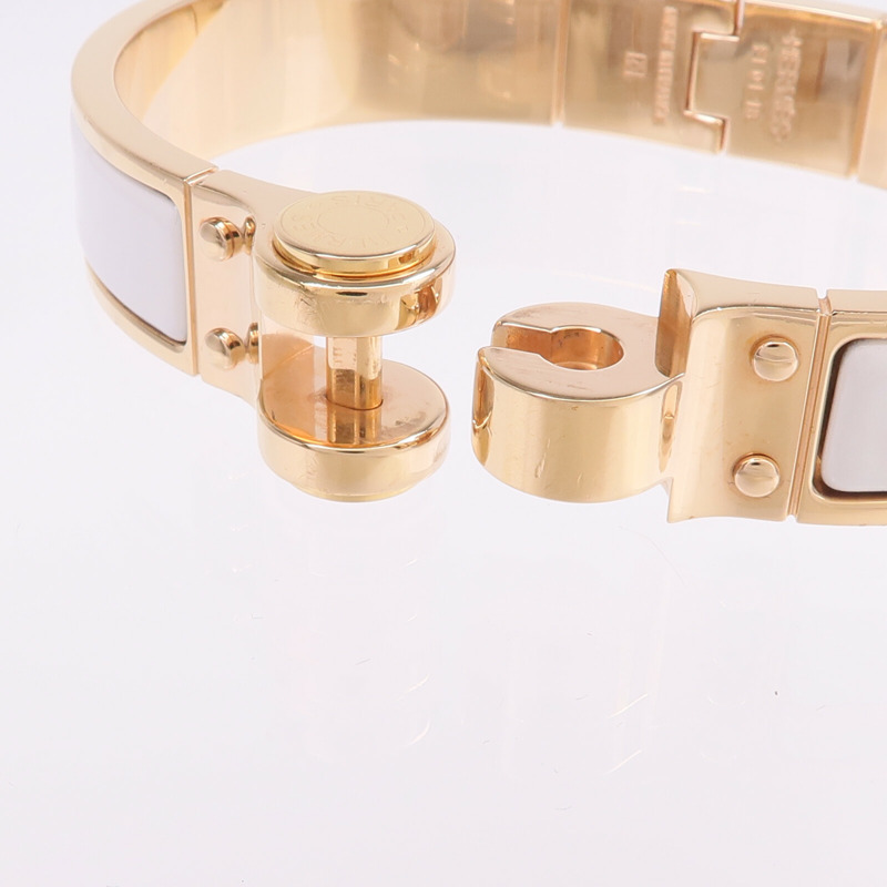 HERMES 金屬Charniere Bracelet金扣手鐲-6