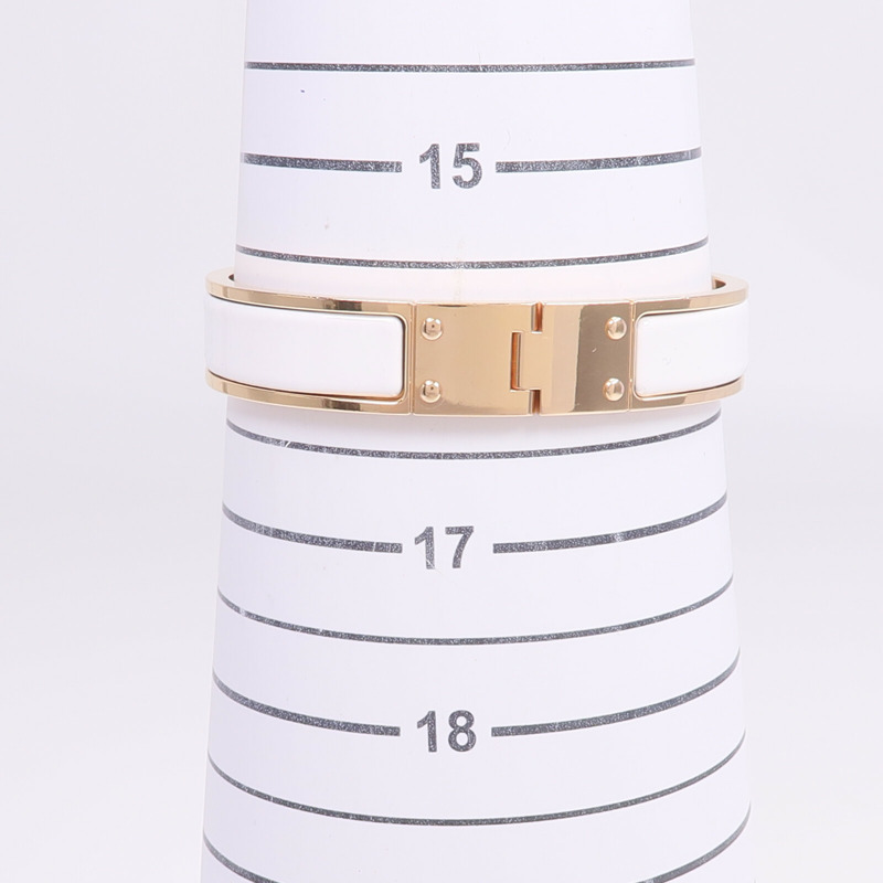 HERMES 金屬Charniere Bracelet金扣手鐲-10