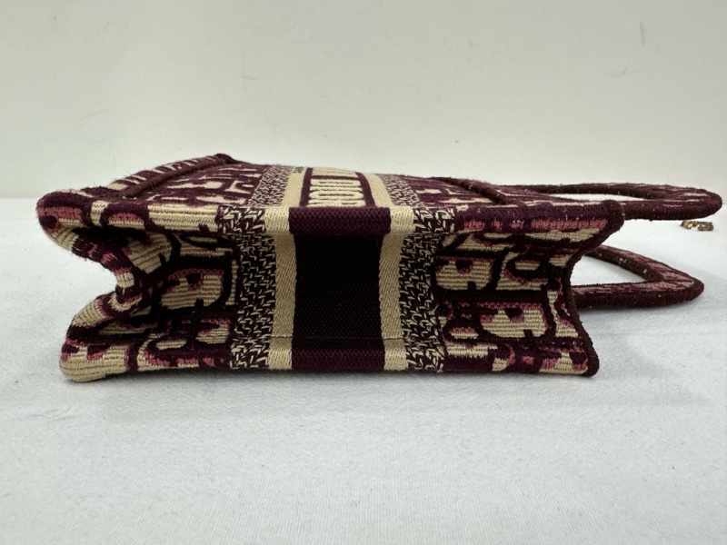 Dior迪奧刺繡款老花mini tote手提包,底長22厘米,19年編碼-6