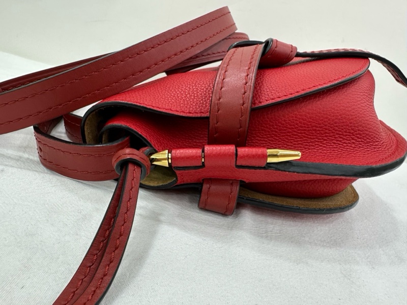 LOEWE/羅意威gate中型紅色馬鞍肩斜背包-4