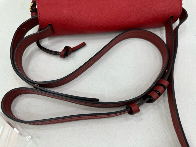 LOEWE/羅意威gate中型紅色馬鞍肩斜背包-7