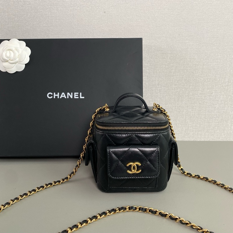 ✨Chanel 22K cargo 黑金羊皮小盒子 晶片款🖤-3