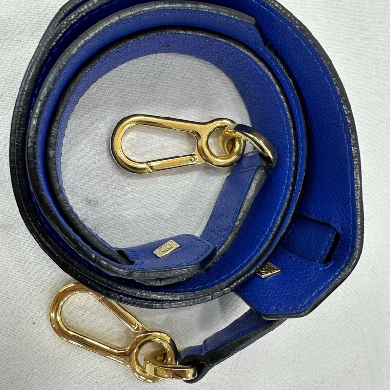 Loewe 羅意威 Puzzle 系列 小號藍色幾何包 有使用痕跡 尺寸:24×15-8