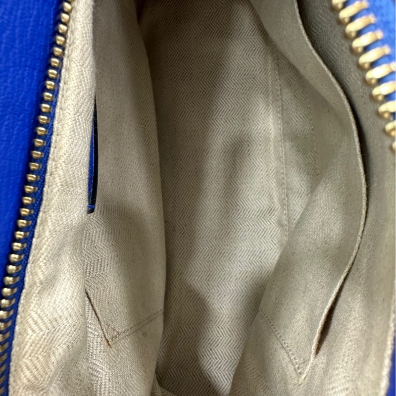 Loewe 羅意威 Puzzle 系列 小號藍色幾何包 有使用痕跡 尺寸:24×15-9