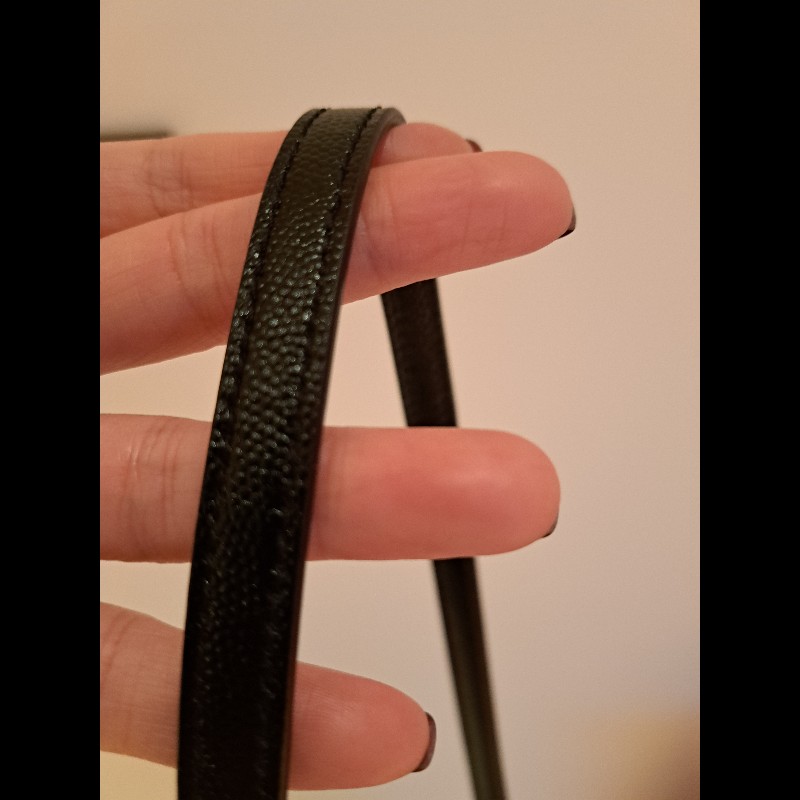 YSL 聖羅蘭Saint Laurent Cassandra粒面壓紋皮革迷你手挽袋
黑色-12