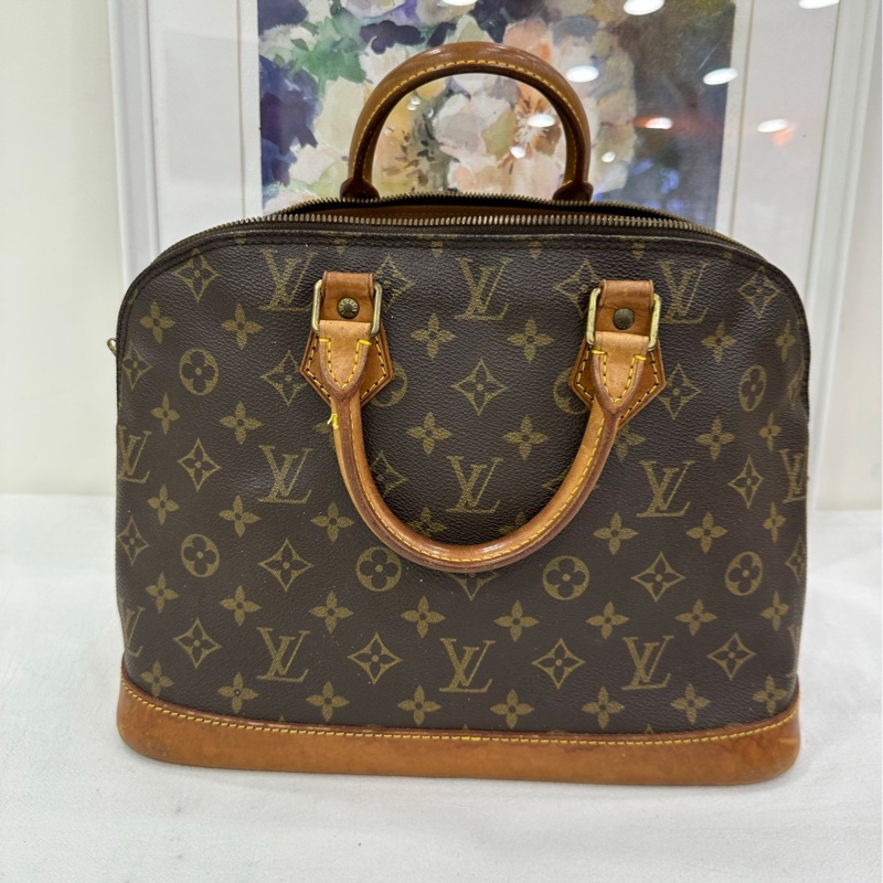 LV alma貝殼包 中號 經典老花包身 成色一般-0