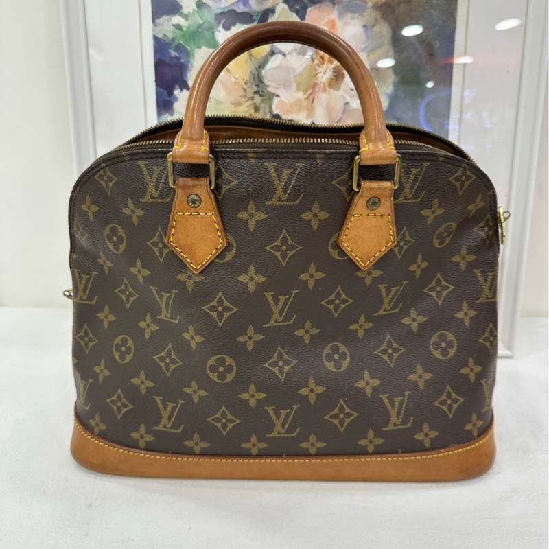 LV alma貝殼包 中號 經典老花包身 成色一般-1