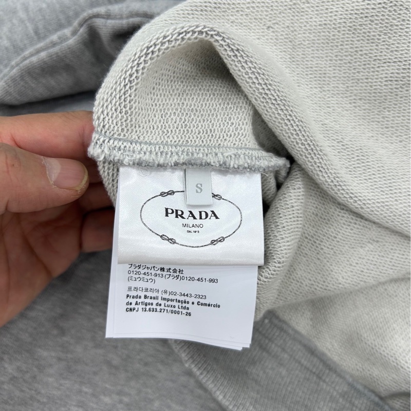 Prada 女士 圓領長袖衛衣 S 碼-4