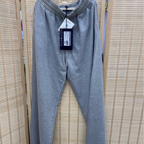 Prada 25新款灰色三角標純棉運動褲 衛褲 S碼