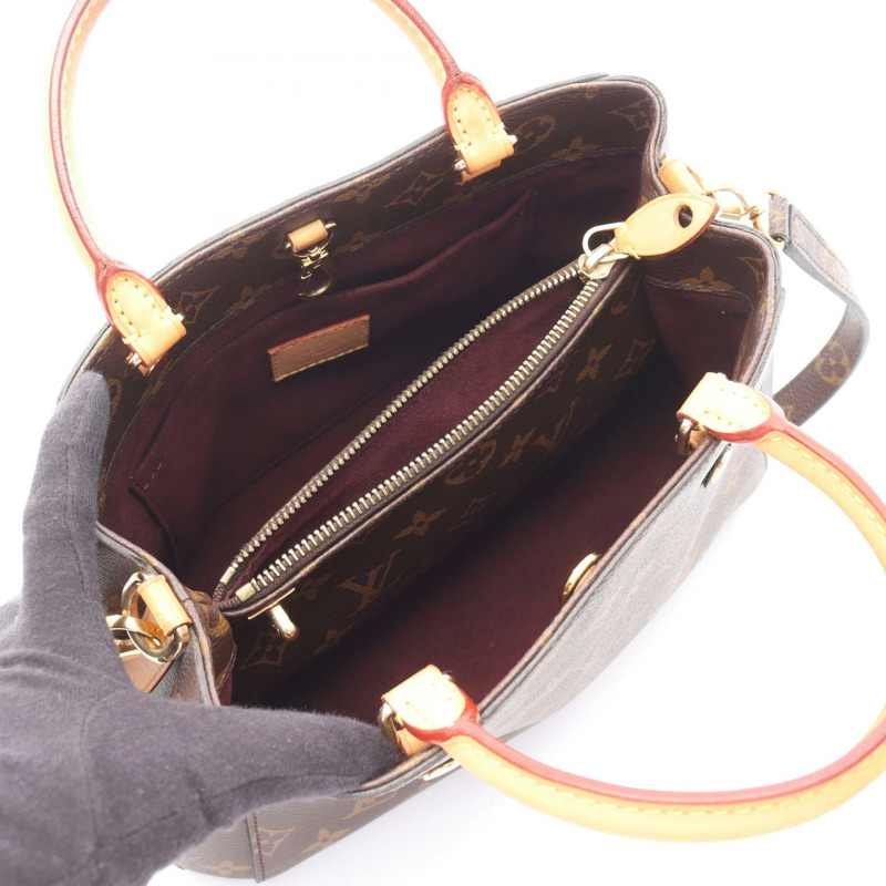 路易威登 Montaigne BB 單肩手提包 M41055 Monogram 帆布 棕色 二手-2