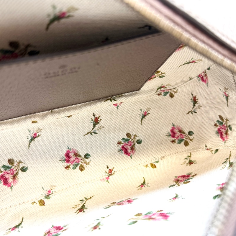 GUCCI老花虎頭綠紅綠背帶側背包 476466-13