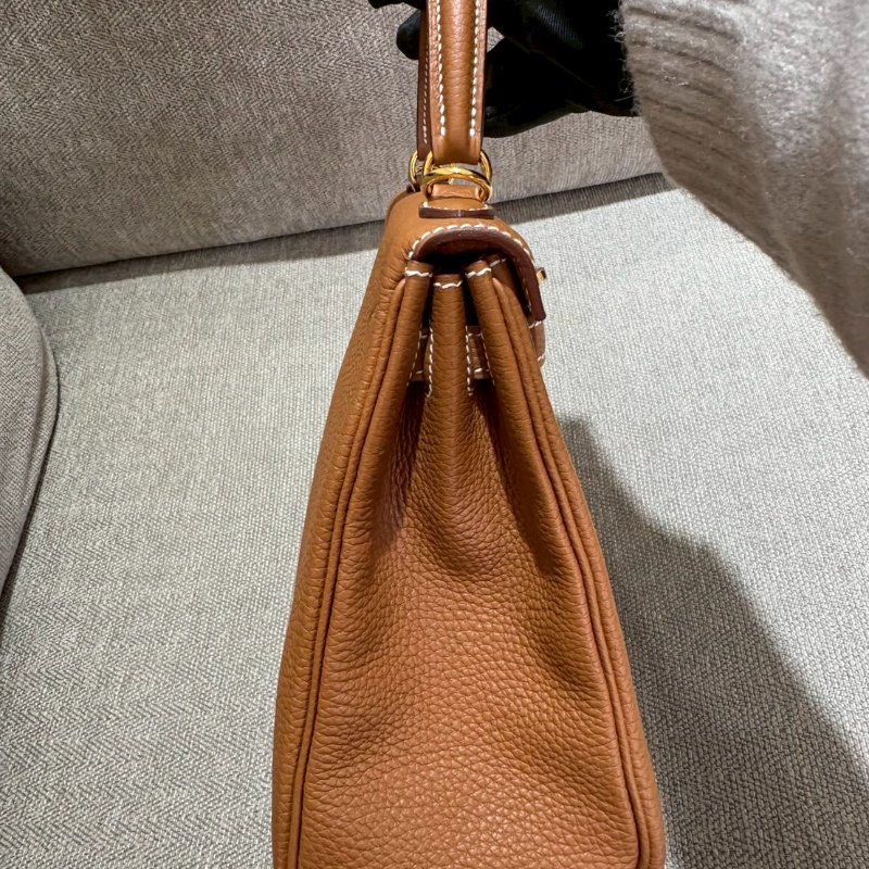 Hermes Kelly25金棕金 W刻-3