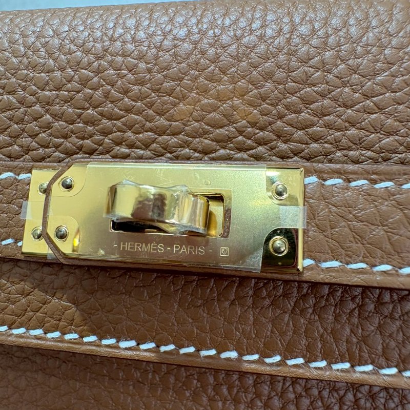 Hermes Kelly25金棕金 W刻-15