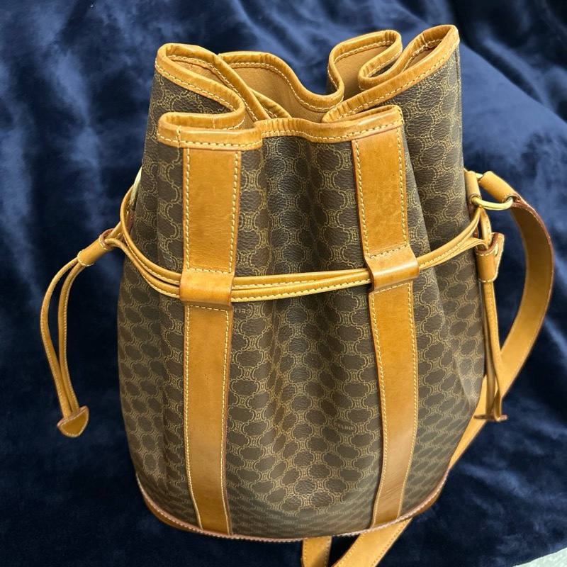 Celine 復古老花水桶包-1