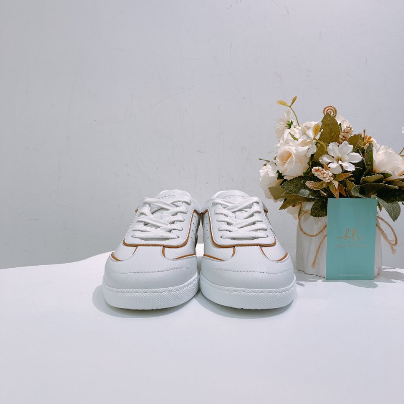 TW4718 Hermes 愛馬仕 百搭 小白鞋 全皮 板鞋 Match Sneaker 37.5 Size Blanc / Nature-1