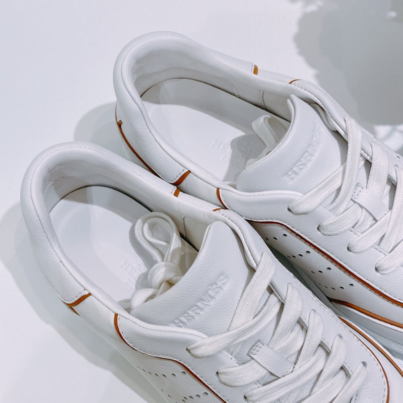 TW4718 Hermes 愛馬仕 百搭 小白鞋 全皮 板鞋 Match Sneaker 37.5 Size Blanc / Nature-6