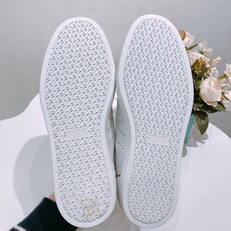 TW4718 Hermes 愛馬仕 百搭 小白鞋 全皮 板鞋 Match Sneaker 37.5 Size Blanc / Nature-9
