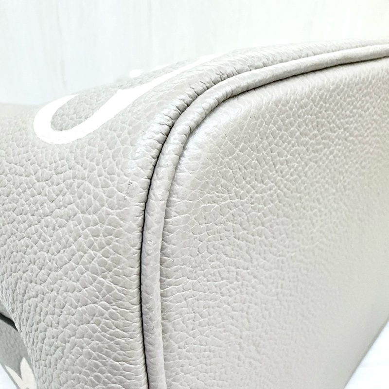 LV斑鳩灰牛皮NeonoeMM抽繩水桶包M45555-12