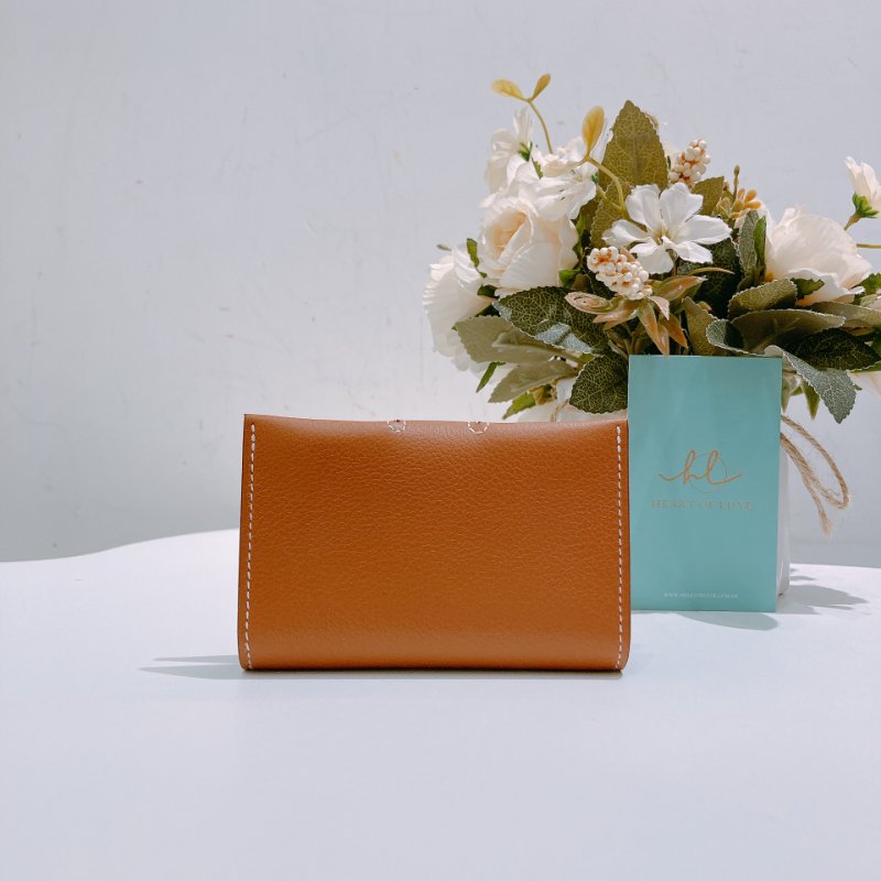 TW4719 Hermes R.M.S Card Holder Evercolor Gold x PHW-1