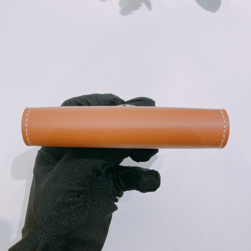 TW4719 Hermes R.M.S Card Holder Evercolor Gold x PHW-5