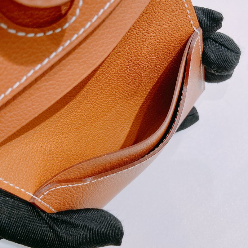 TW4719 Hermes R.M.S Card Holder Evercolor Gold x PHW-10