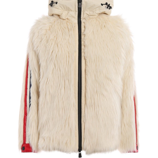 moncler MAGLIA CARDIGAN 滑雪系列 白色 毛毛 大衣 外套 夾克-7