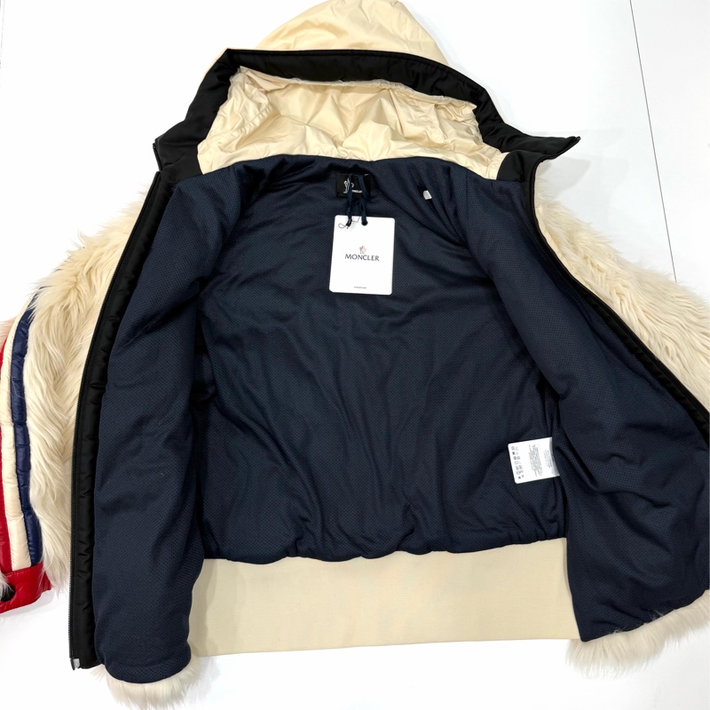 moncler MAGLIA CARDIGAN 滑雪系列 白色 毛毛 大衣 外套 夾克-11
