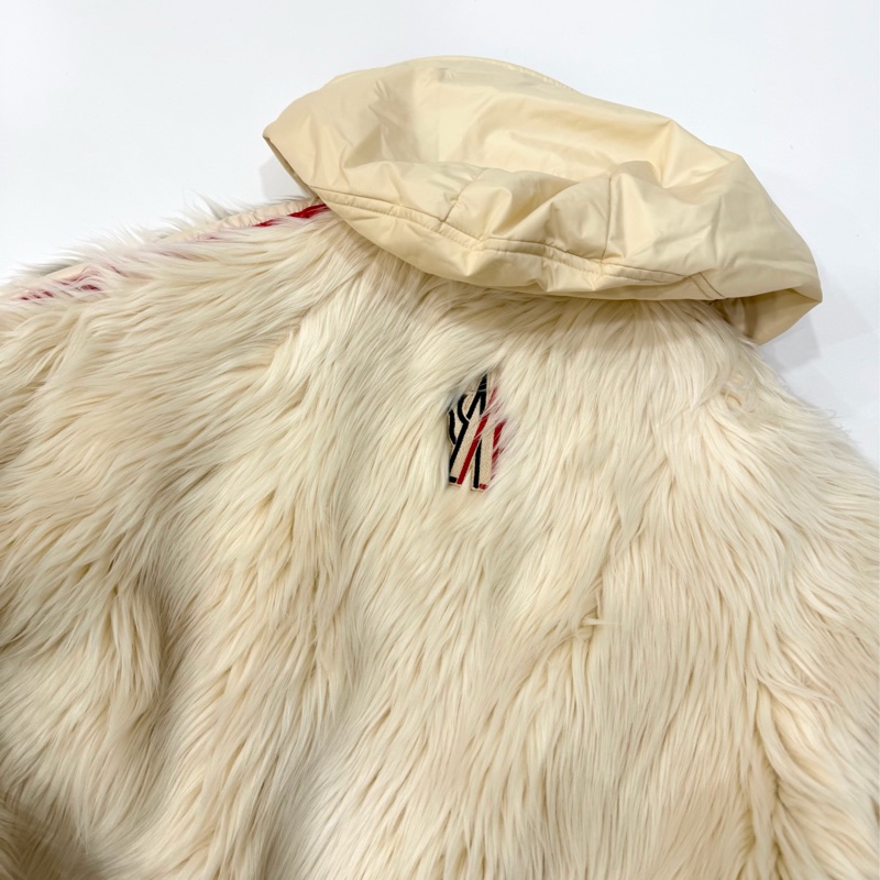 moncler MAGLIA CARDIGAN 滑雪系列 白色 毛毛 大衣 外套 夾克-18