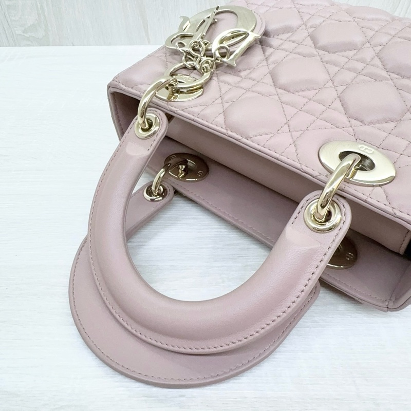 DIOR裸膚金釦小號黛妃包 M0538OCAL-M50P-16