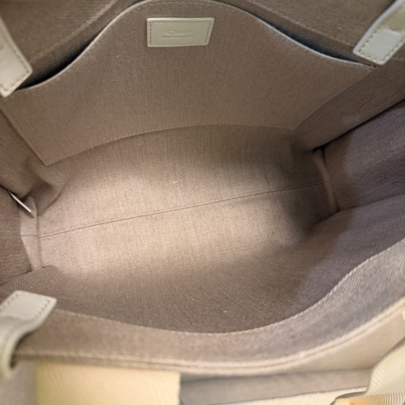 CHLOE 專櫃正品 彩色 線條 托特包 購物包 肩背包-18