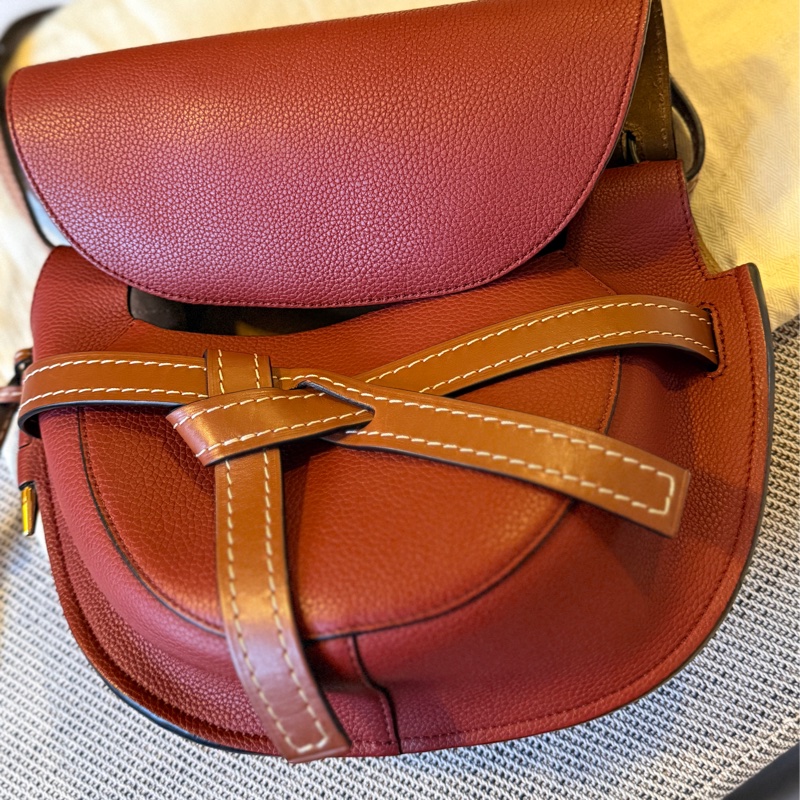 LOEWE Gate馬鞍紅包包 gate包 側背包 中號-6