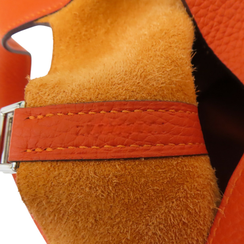 橘色 TC牛皮 Picotin Lock 18 手提包 Z刻 銀扣【HERMES 愛馬仕】 H056289CK-5