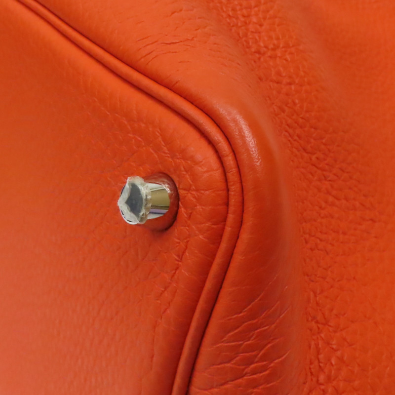 橘色 TC牛皮 Picotin Lock 18 手提包 Z刻 銀扣【HERMES 愛馬仕】 H056289CK-7