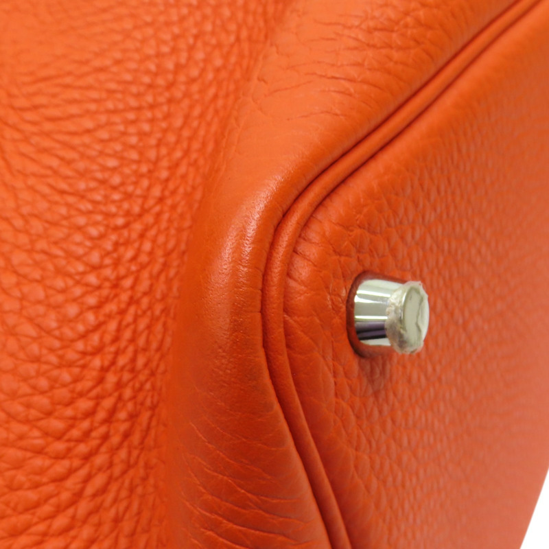 橘色 TC牛皮 Picotin Lock 18 手提包 Z刻 銀扣【HERMES 愛馬仕】 H056289CK-8