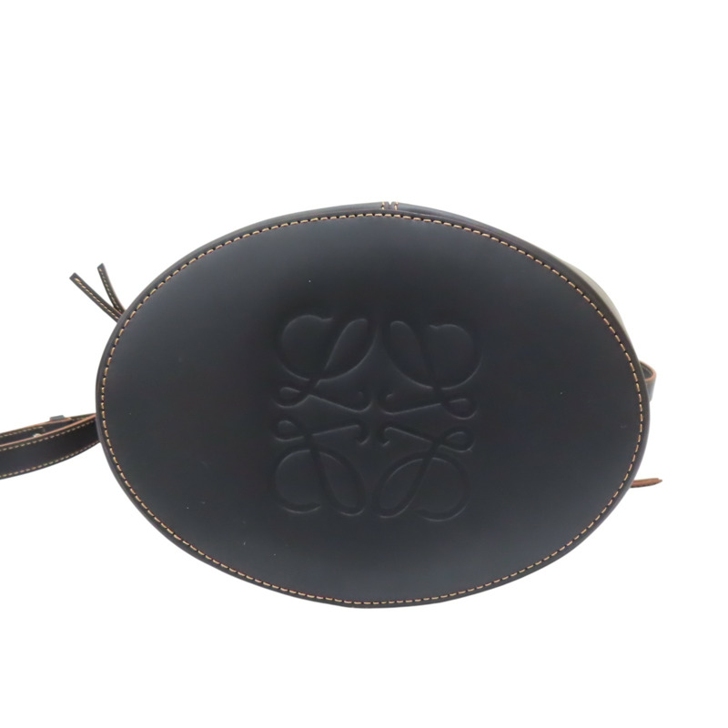 米色帆布 黑色牛皮 Balloon 兩用包【LOEWE 羅威】 A710AC3X30-3