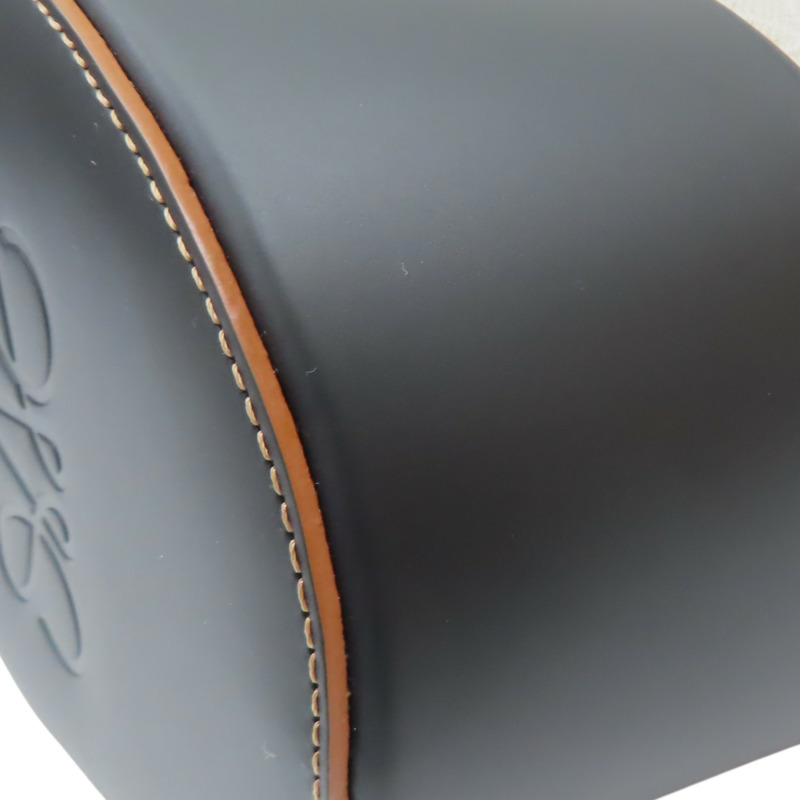 米色帆布 黑色牛皮 Balloon 兩用包【LOEWE 羅威】 A710AC3X30-7