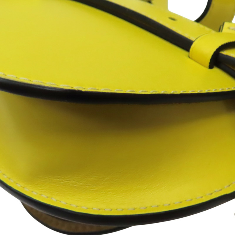 黃色牛皮 Gate Dual Bag Mini 腰包 A650N46X13【LOEWE 羅威】 A650N46X13-13