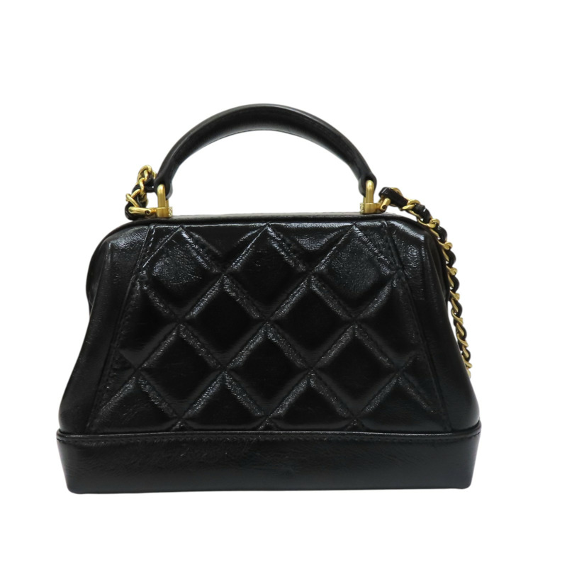 黑色牛皮 Coco Handle 鍊帶 肩背包 AS4958【CHANEL 香奈兒】 AS4958-1